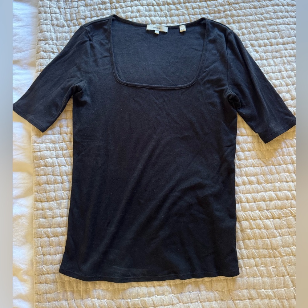 Vince square neck tee